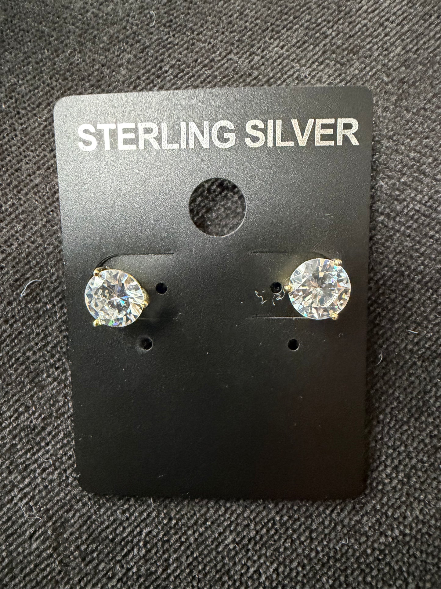 Simulated diamonds studs earrings