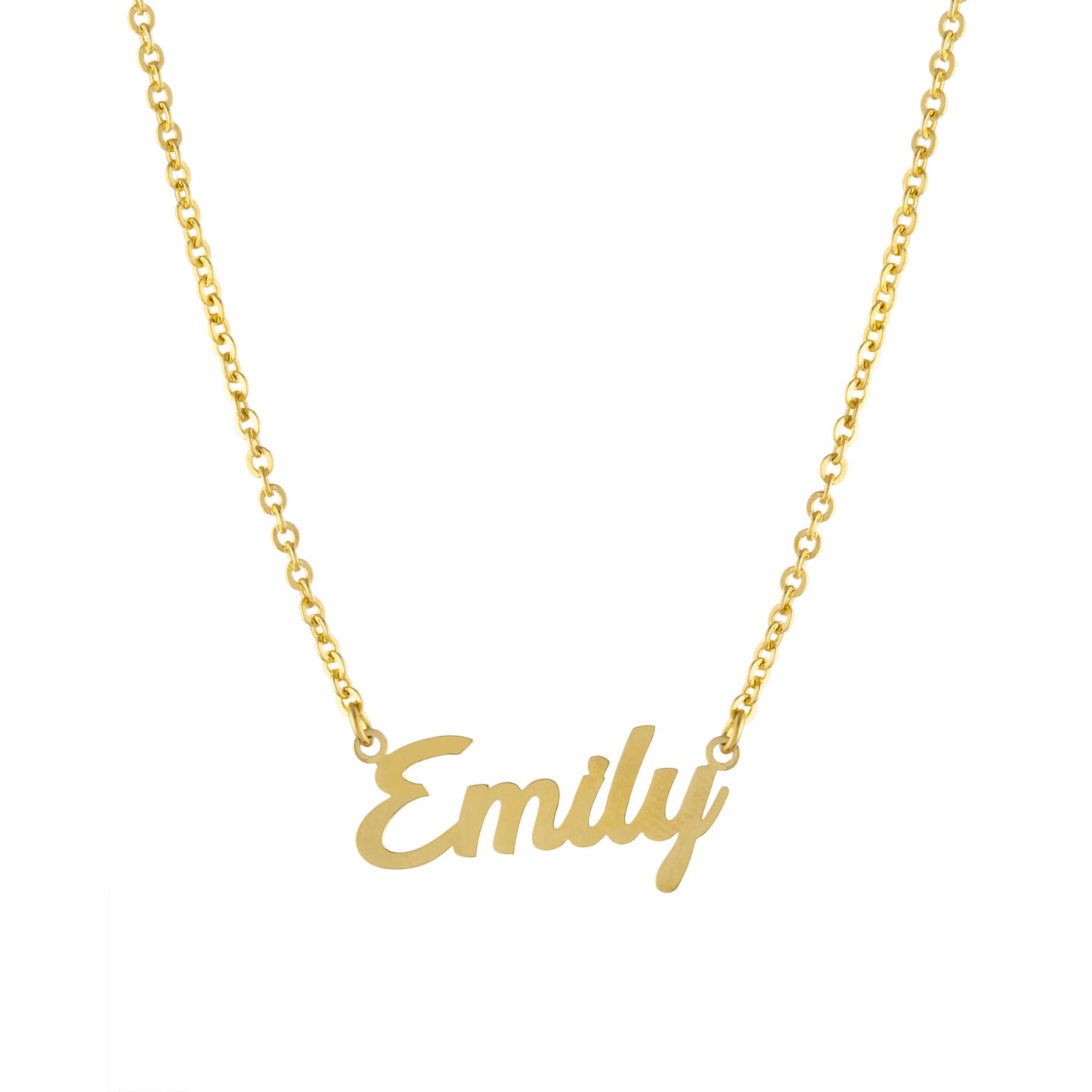 SCRIPT NAMEPLATE NECKLACE