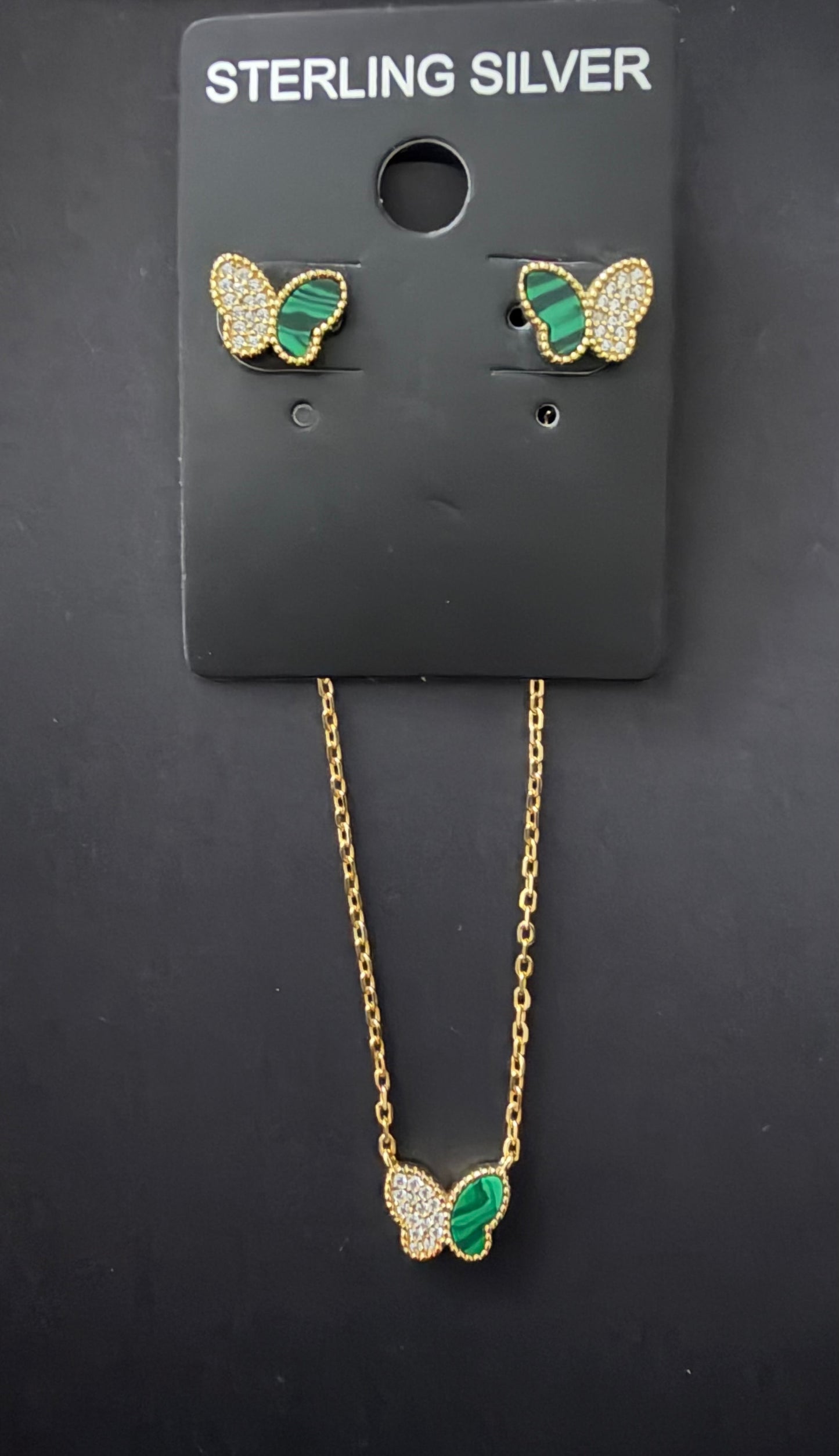 Butterfly pendant necklace