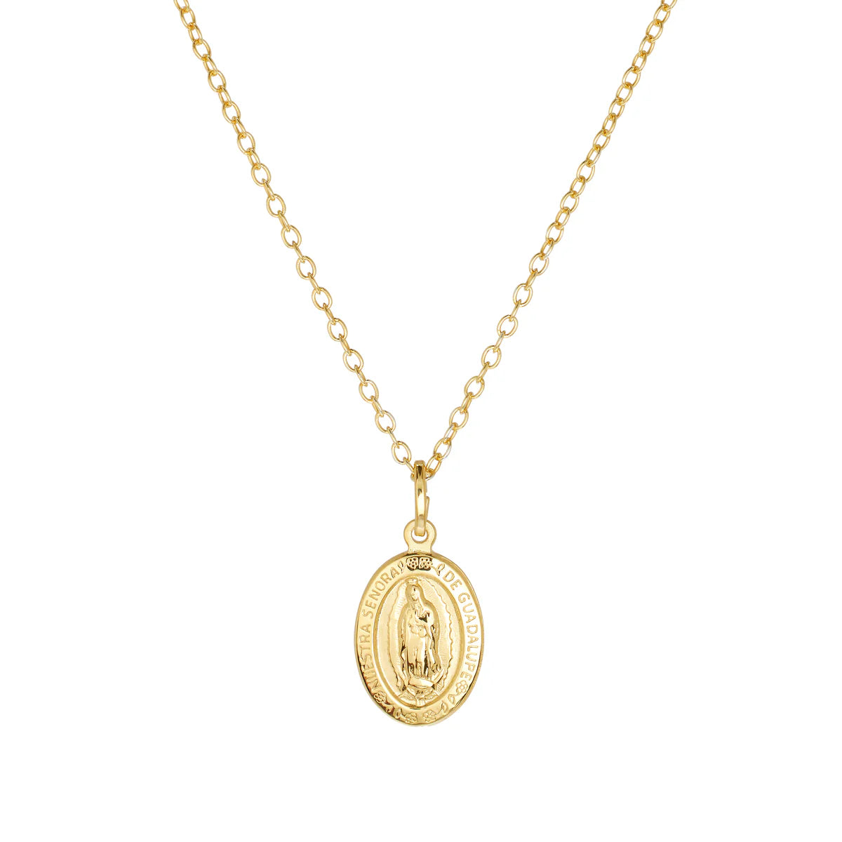 Our Lady of Guadalupe Metal Necklace