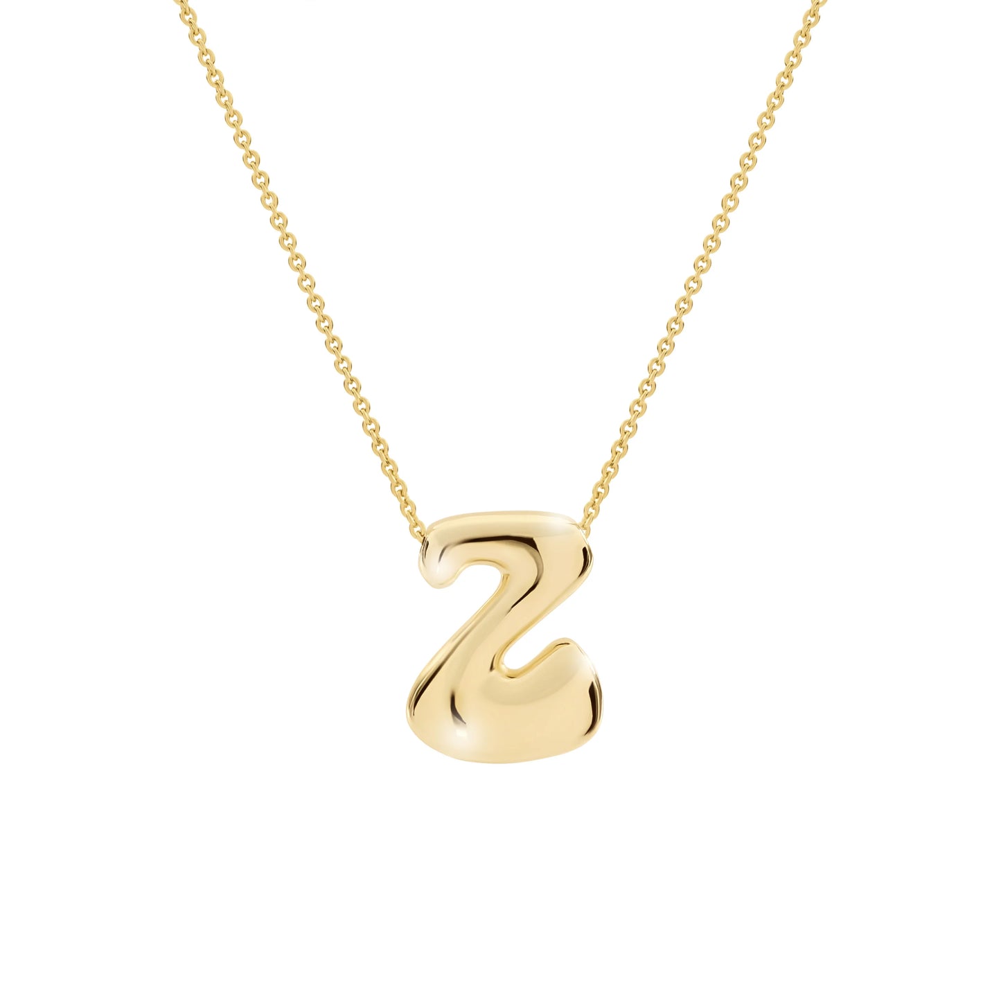 Bubble Initial Necklace