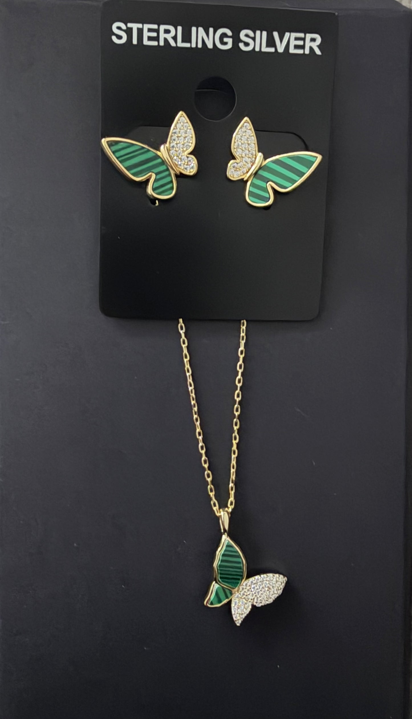 Butterfly pendant necklace
