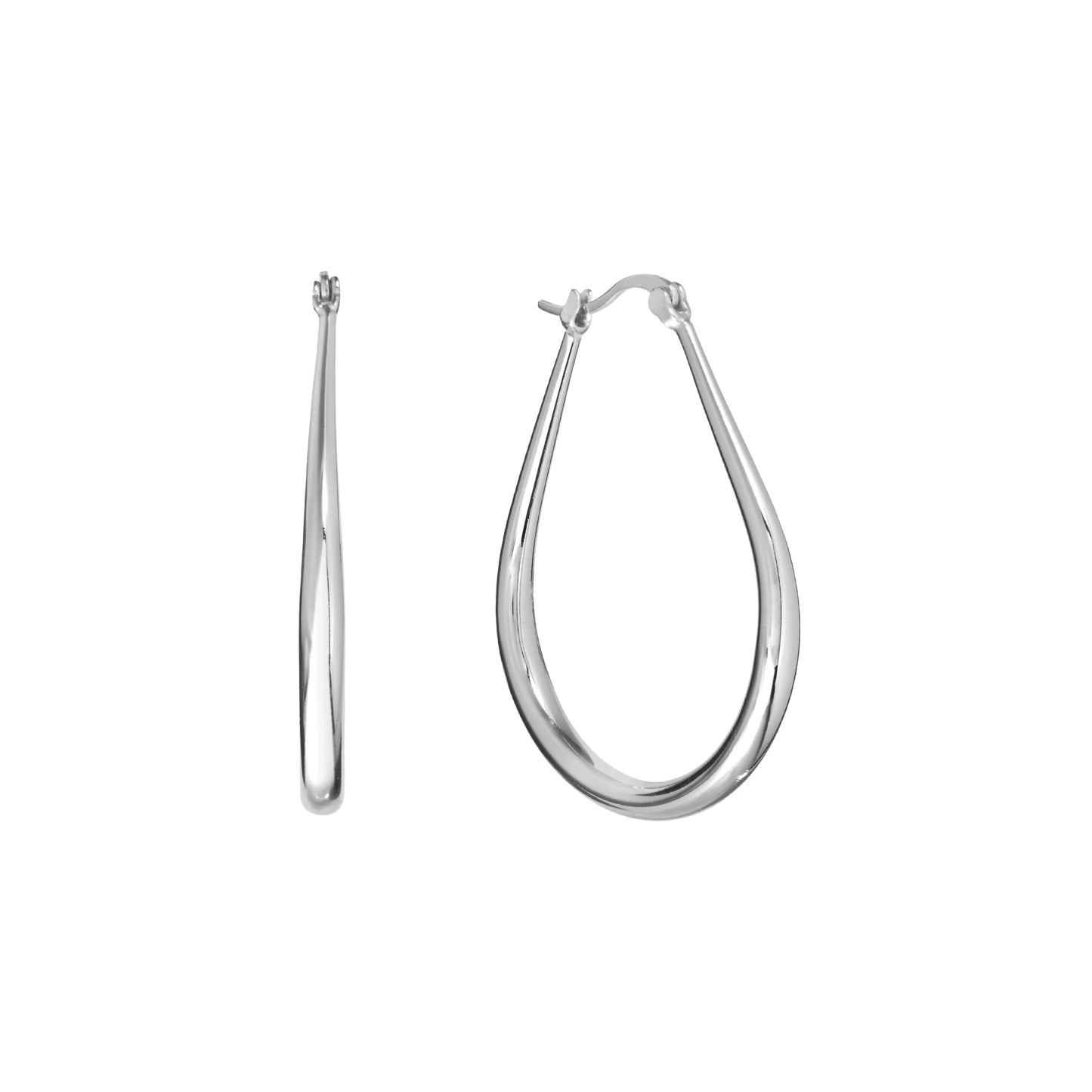 Oval Hoop Earrings