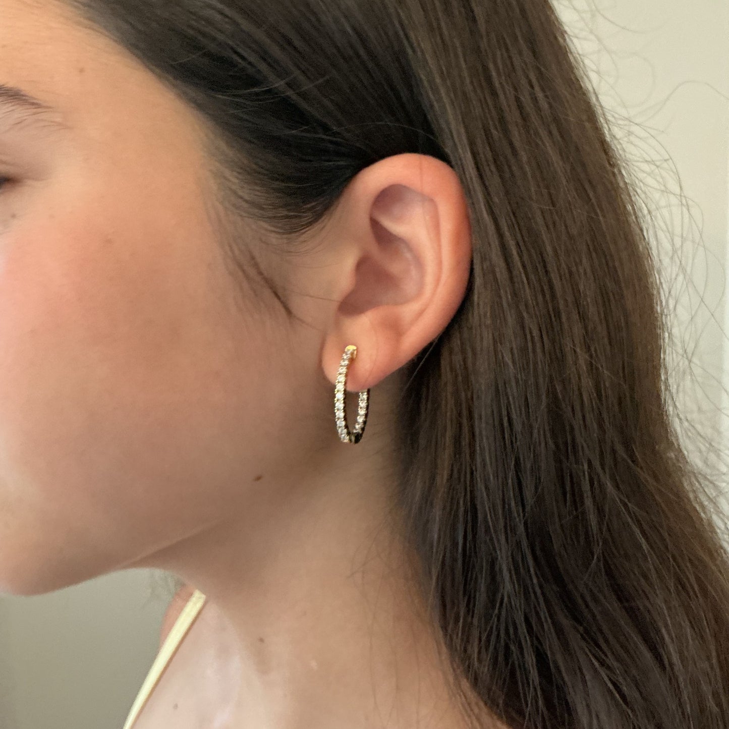 Inside out oval hoops