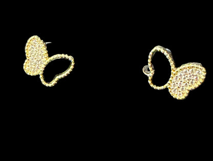 Butterfly stud earrings