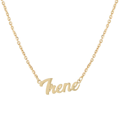 SCRIPT NAMEPLATE NECKLACE