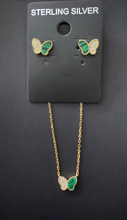Butterfly pendant necklace