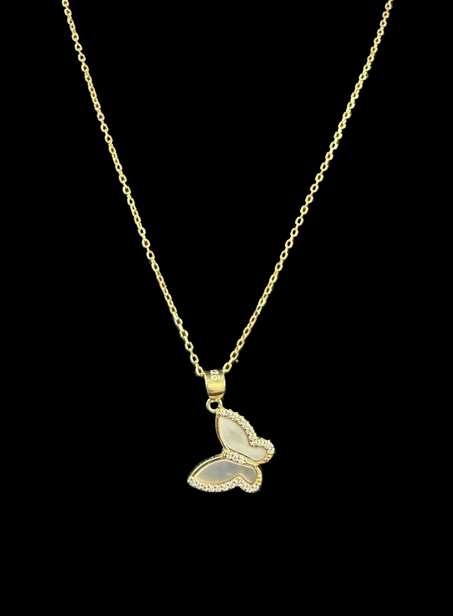 Butterfly pendant necklace