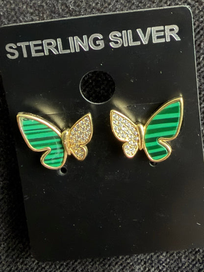 Butterfly earring, stud