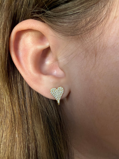 Hearts stud earrings