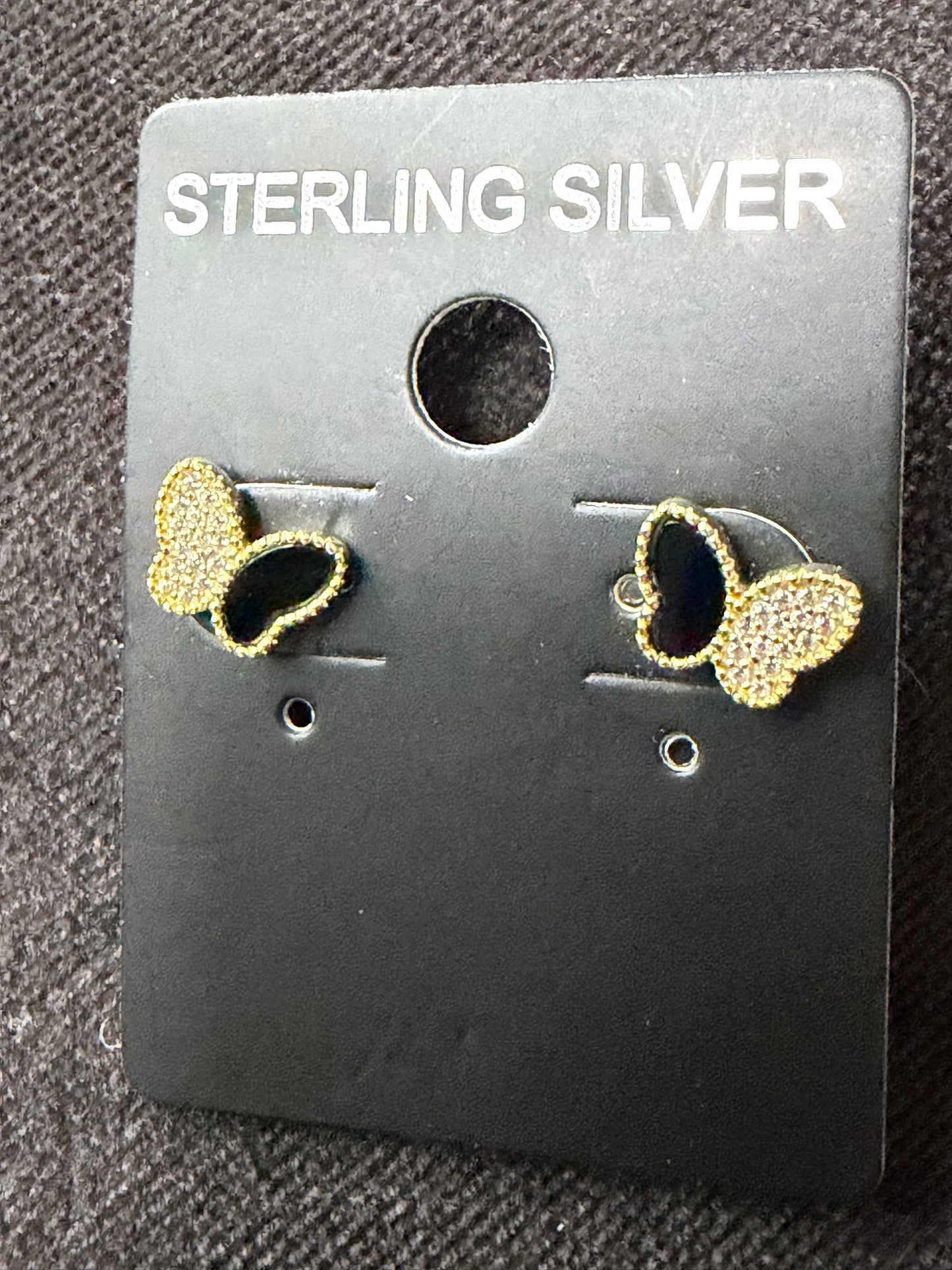 Butterfly stud earrings