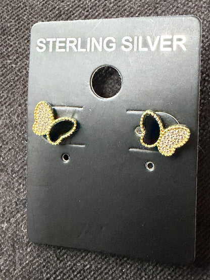 Butterfly stud earrings