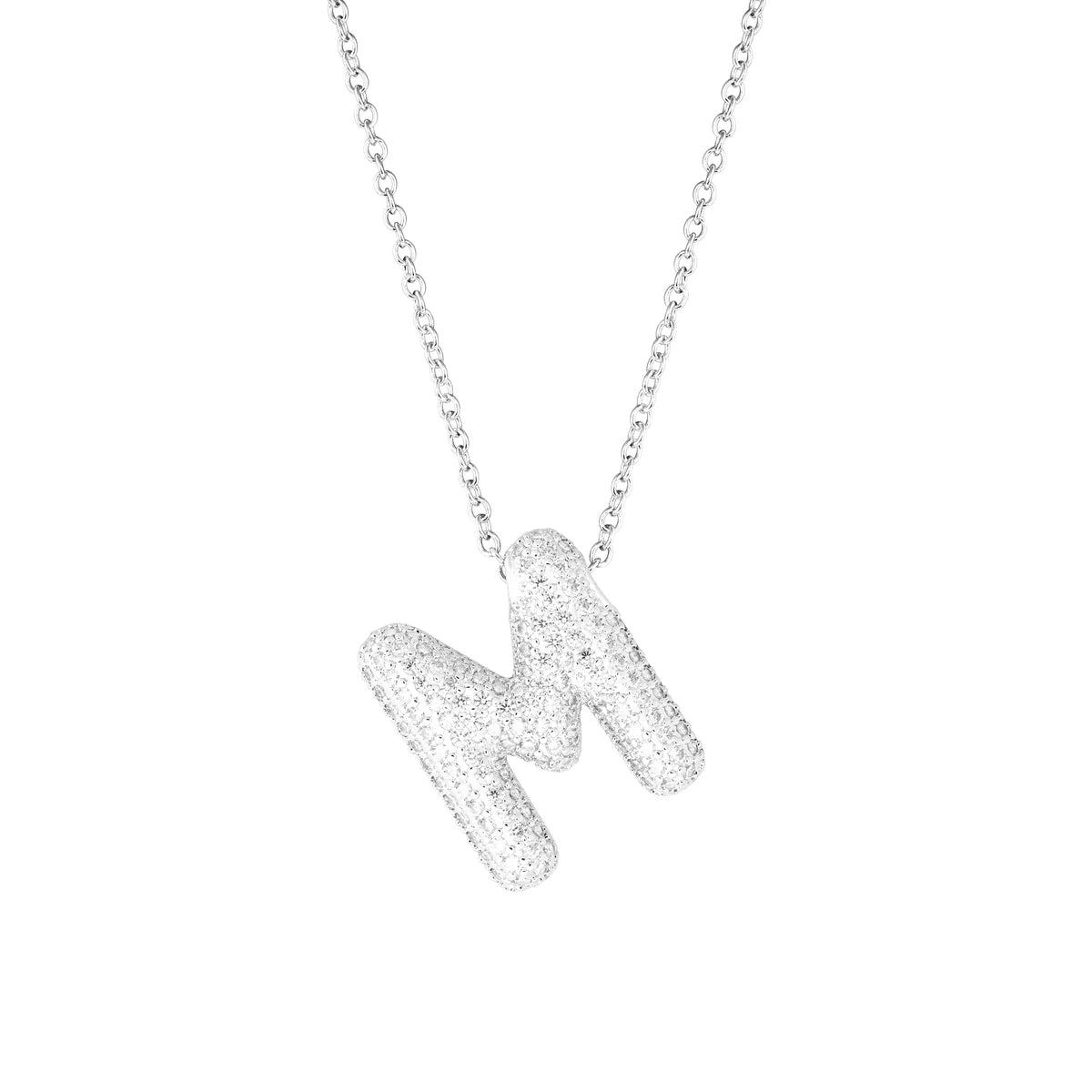 Pave Initial Necklace- Small