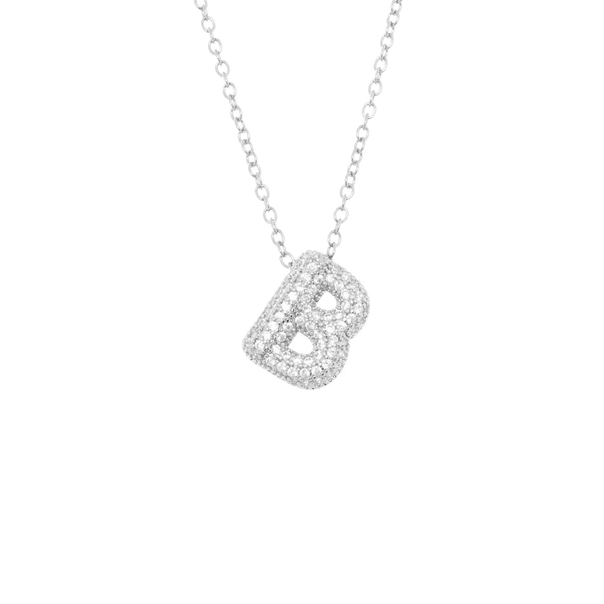 Pave Initial Necklace- Small