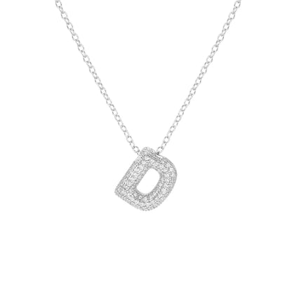 Pave Initial Necklace- Small