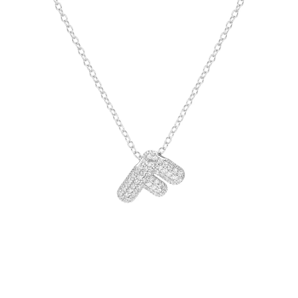 Pave Initial Necklace- Small