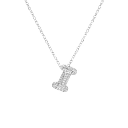 Pave Initial Necklace- Small