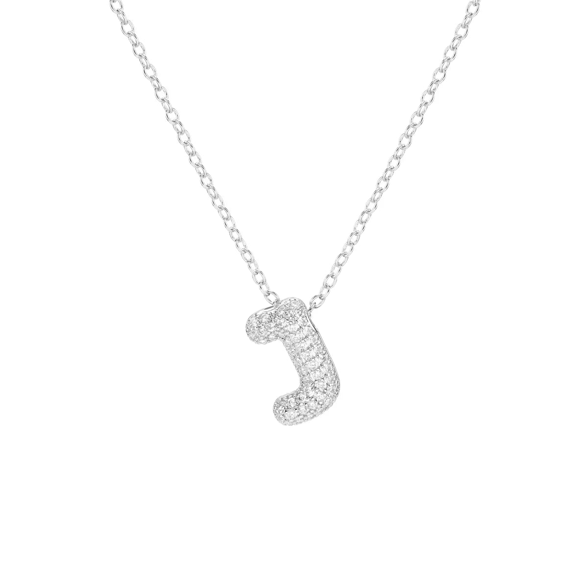 Pave Initial Necklace- Small