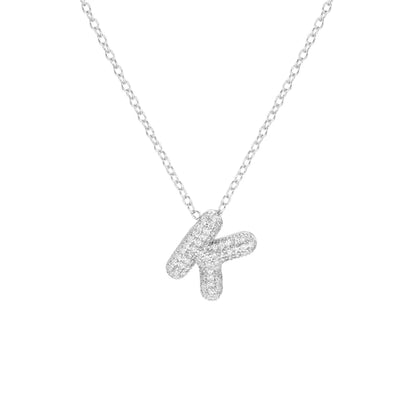 Pave Initial Necklace- Small