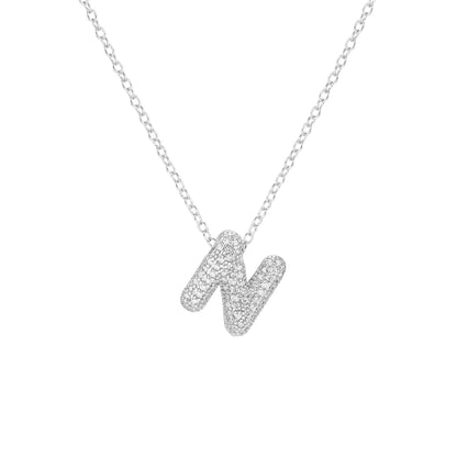 Pave Initial Necklace- Small