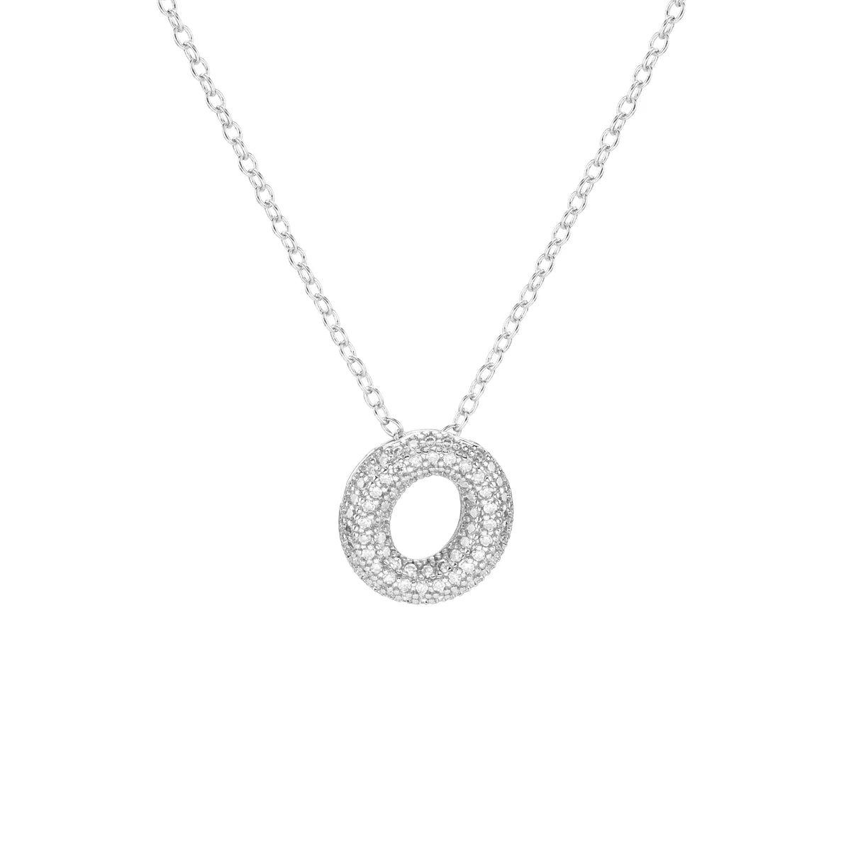Pave Initial Necklace- Small