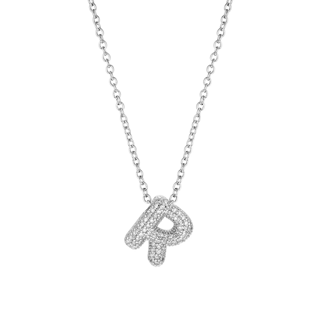 Pave Initial Necklace- Small