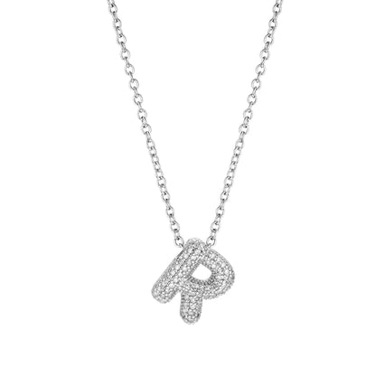 Pave Initial Necklace- Small