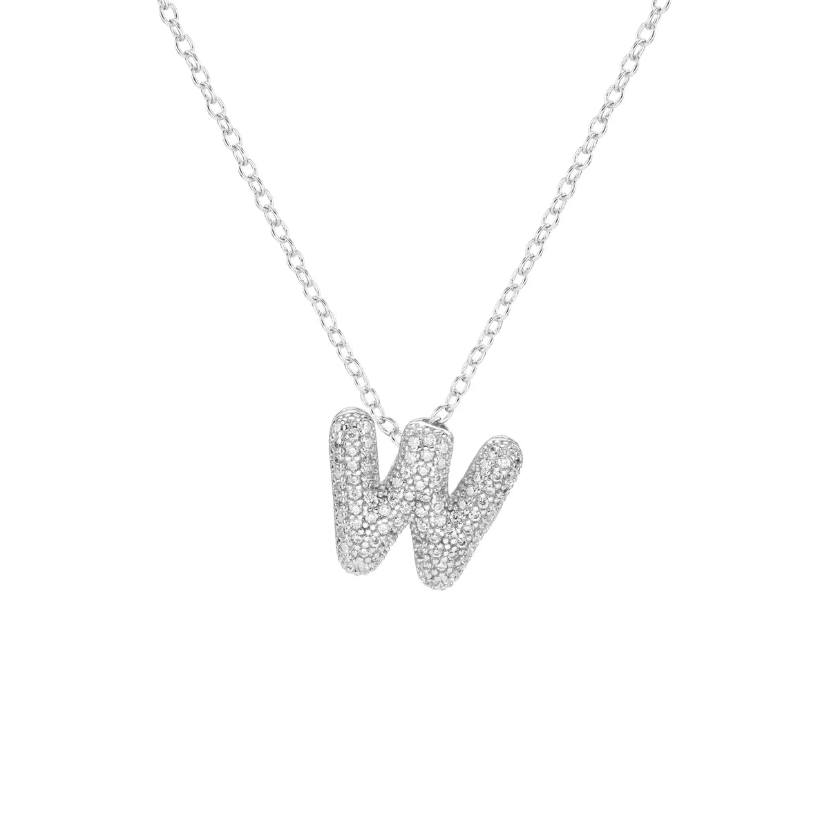 Pave Initial Necklace- Small