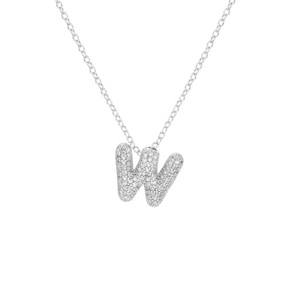 Pave Initial Necklace- Small
