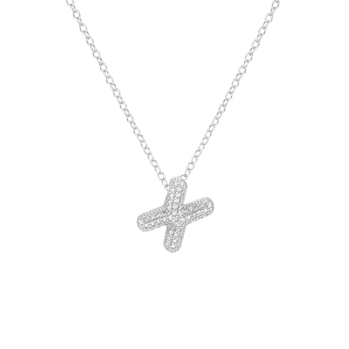 Pave Initial Necklace- Small