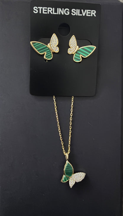 Butterfly pendant necklace