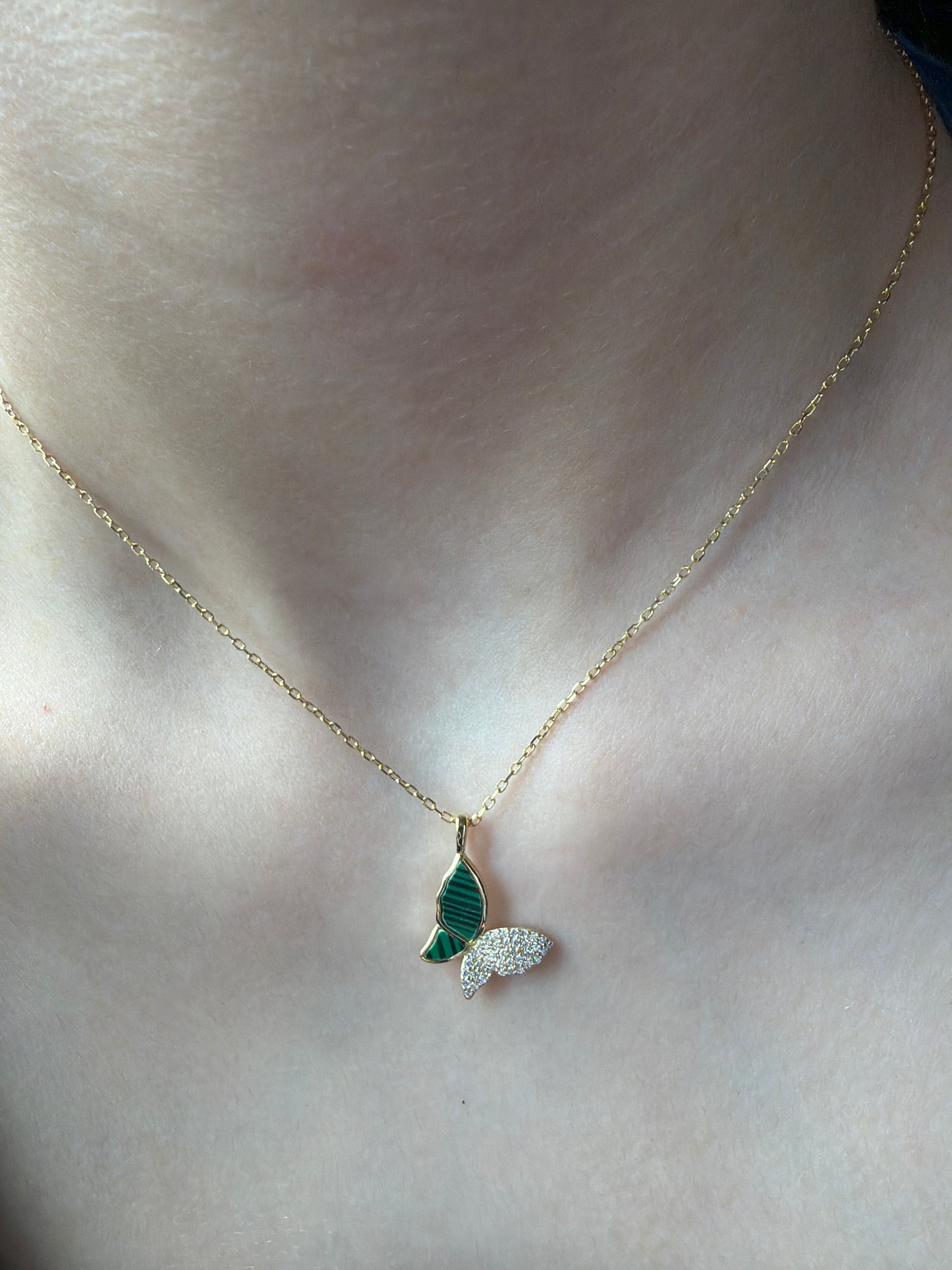 Butterfly pendant necklace