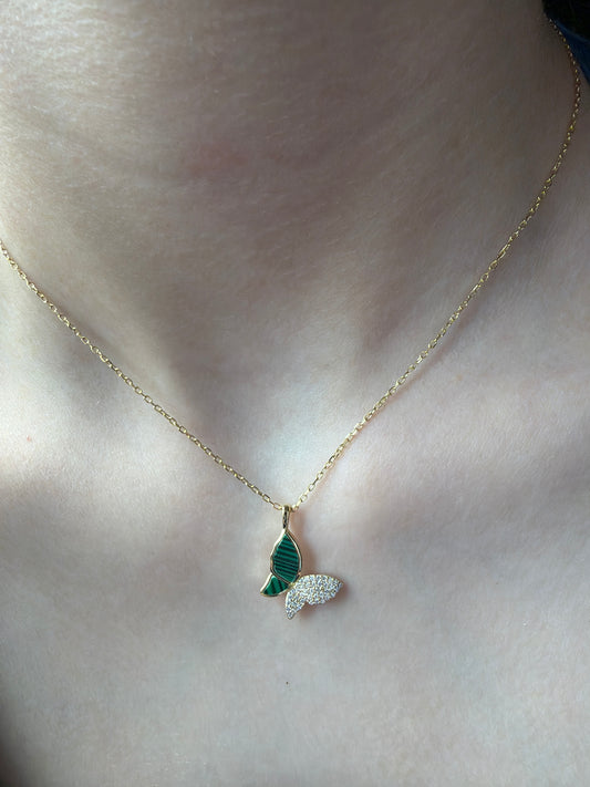 Butterfly pendant necklace