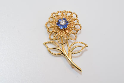 14 Kt Gold Fine Vintage Pin