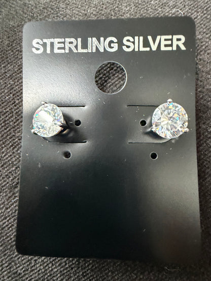 Simulated diamonds studs earrings