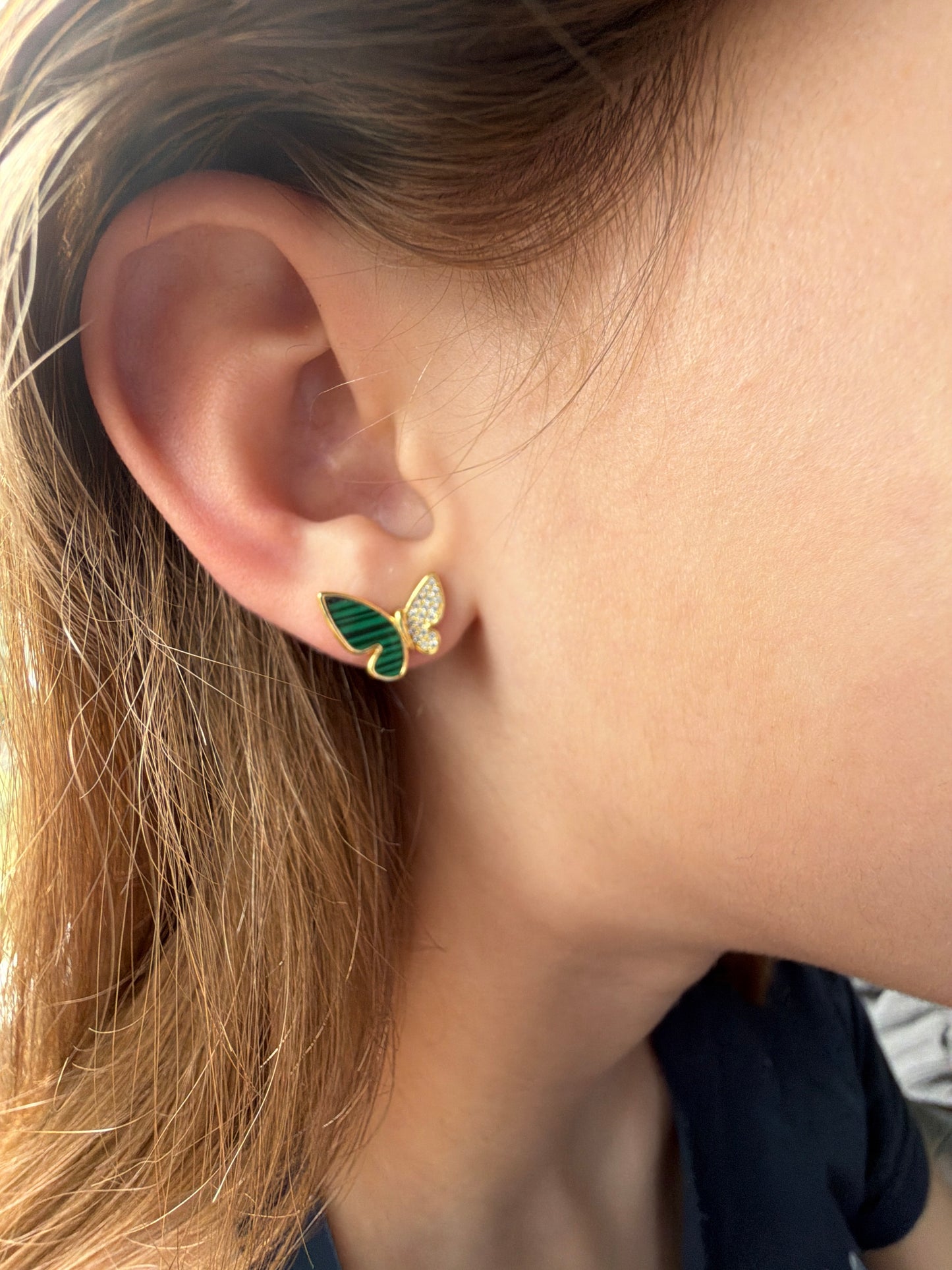Butterfly earring, stud