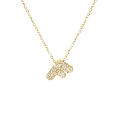 Pave Initial Necklace- Small