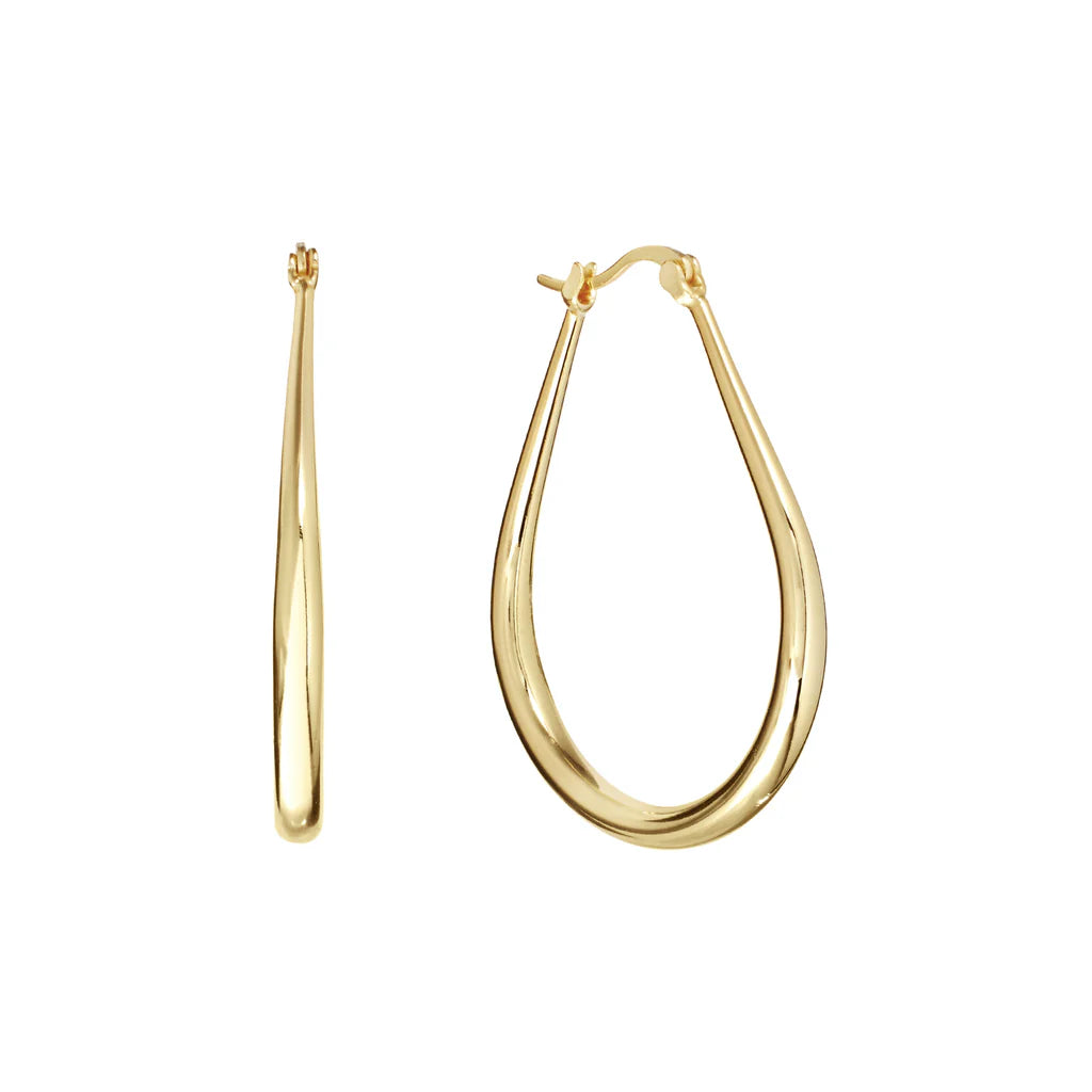 Oval Hoop Earrings