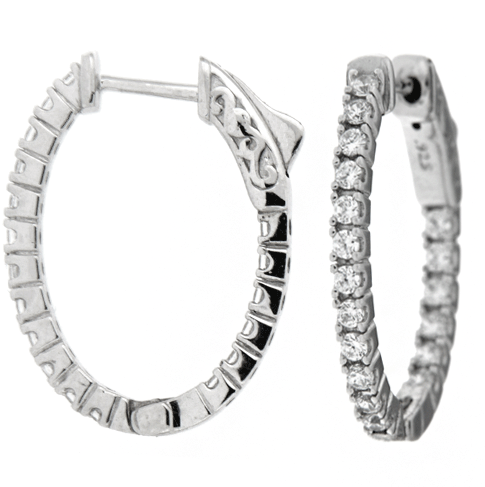 Inside out oval hoops