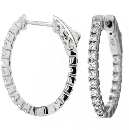 Inside out oval hoops