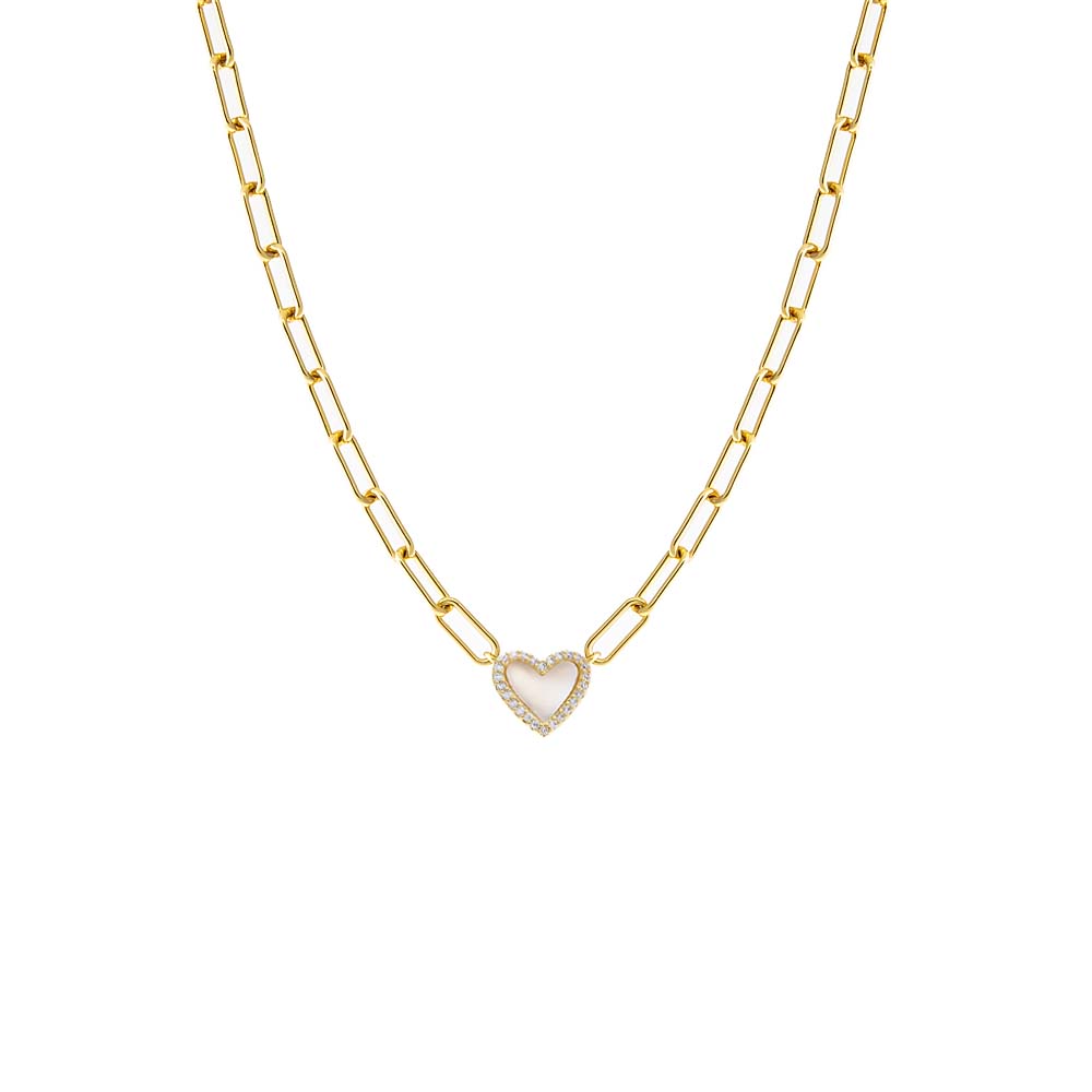 Heart Paperclip Necklace